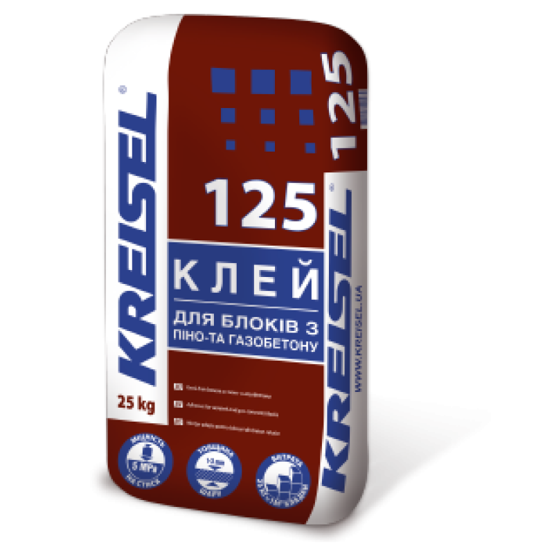 Kreisel 125 Суміш для кладки газобетонних блоків (25кг.)