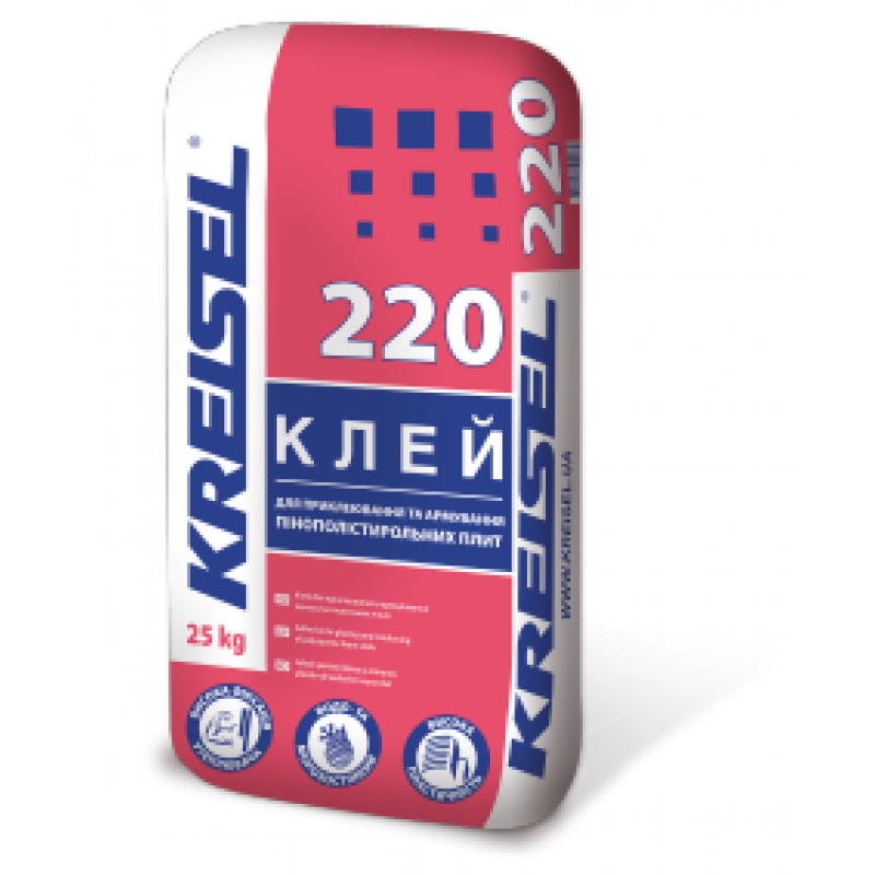 Kreisel 220 Клей для приклеювання та армування ППС, 25 кг