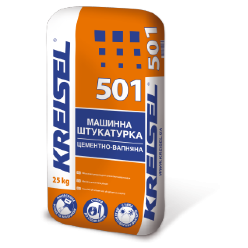 KREISEL 501 Штукатурка цементно-вапняна машинна, 25 кг