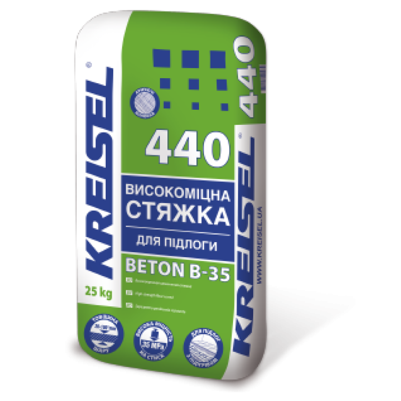 Kreisel 440 Високоміцна стяжка для підлоги BETON B-35 (20-100мм), 25 кг