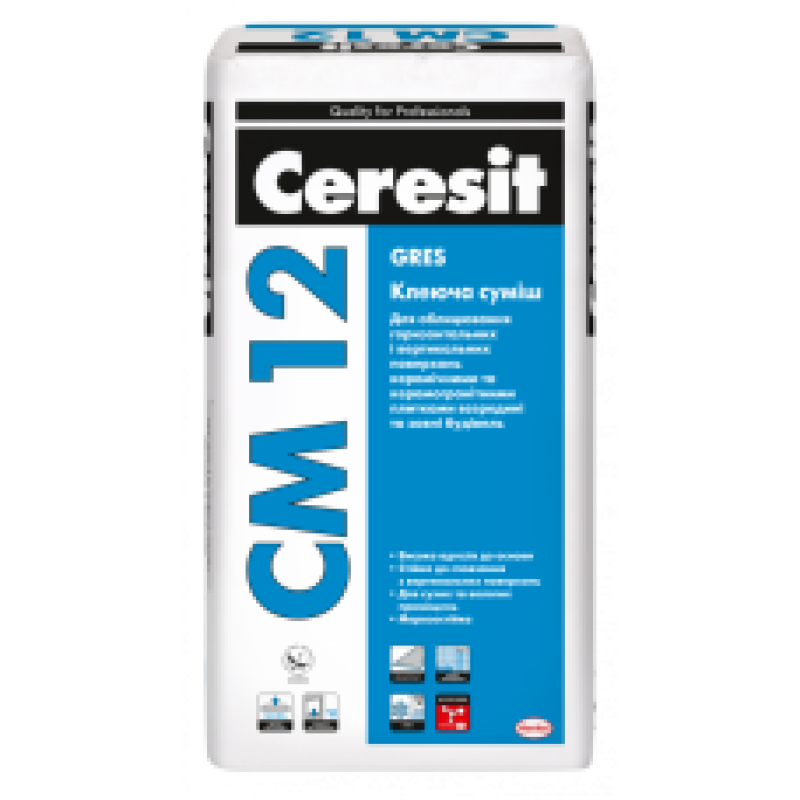 CERESIT CM-12 Клей для керамограніту (Церезіт СМ-12),25 кг