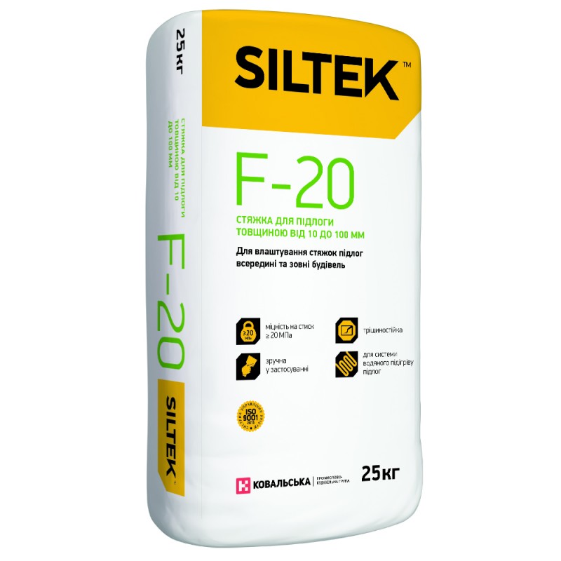 SILTEK F-20 Стяжка для підлоги (10 -100 мм), 25кг