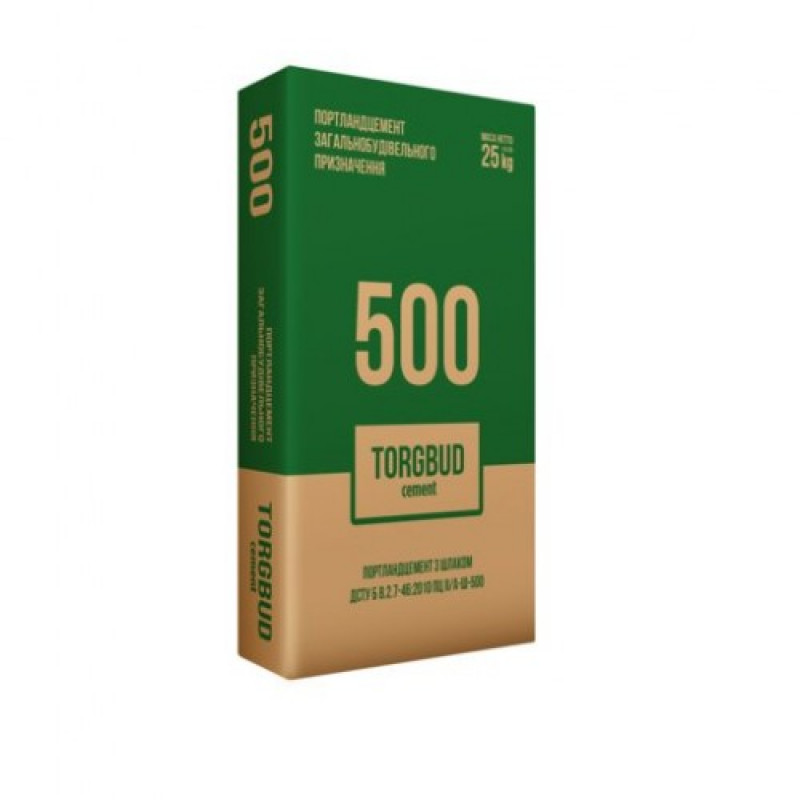 Цемент М-500/ ПЦ I-500Р/ 25кг TORGBUD Polimin