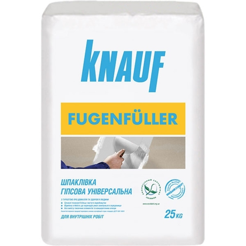 KNAUF FUGENFULLER Шпаклівка гіпсова універсальна,25кг
