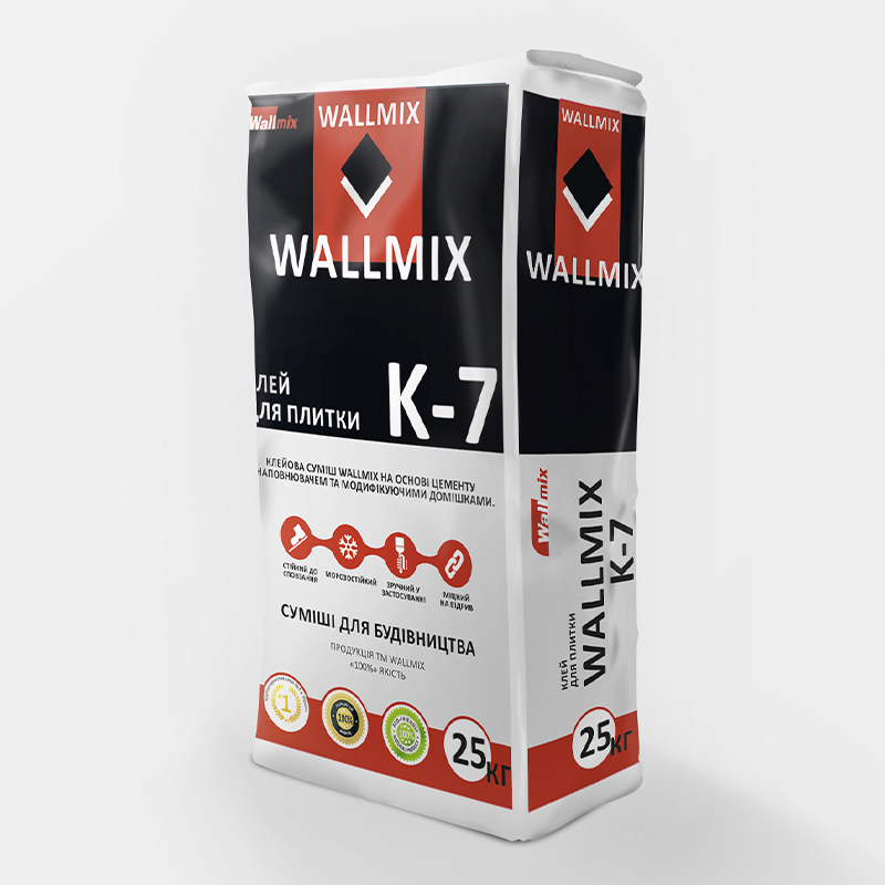 WALLMIX K-7 Клей для плитки,25кг