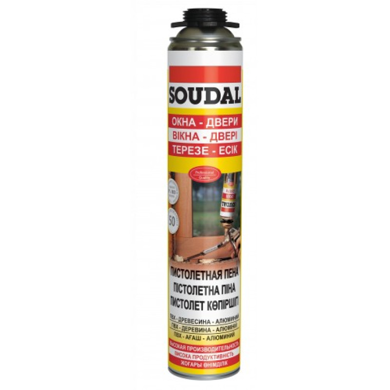 Піна монтажна SOUDAL 750 мл. пістолет